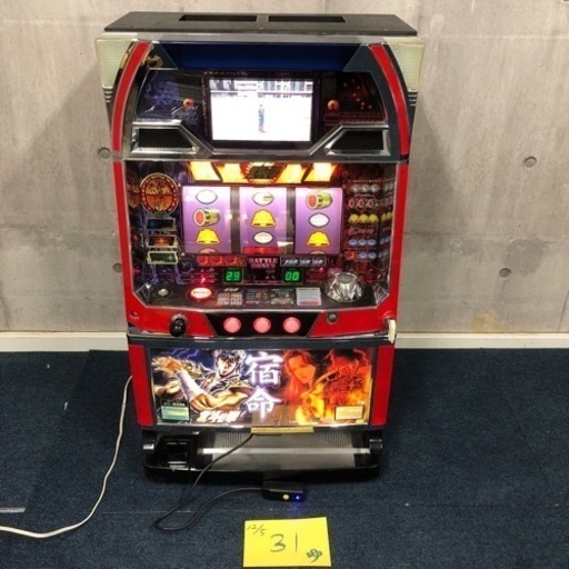 ［ゆec］【北海道旭川市直接取引歓迎】初代 北斗の拳 宿命パネル 4号機 箱型s-4-132 スロット台 通電動作品 不要 16年 Sammy サミー