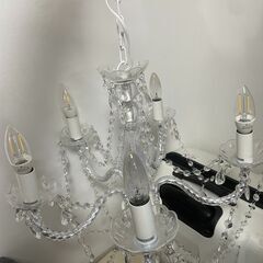 シャンデリア 5灯 電球付き【toilette】トワレ　電球付き