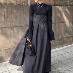 未使用☆マキシ丈　ジャガード　ワンピース☆の画像