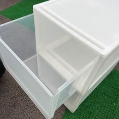 【ahaha recycle】プラケース 収納ケース 2点の画像
