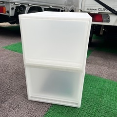 【ahaha recycle】プラケース 収納ケース 2点