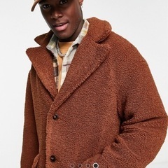 ［新品］ASOS メンズフリースコートの画像