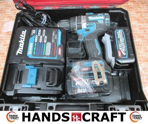 マキタ　makita　HP002G　振動ドライバドリル　バッテリ40V二個/充電器付き　中古品　【ハンズクラフト宜野湾店】