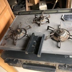 ガスコンロ　3口　グリル　ビルトイン　都市ガスの画像