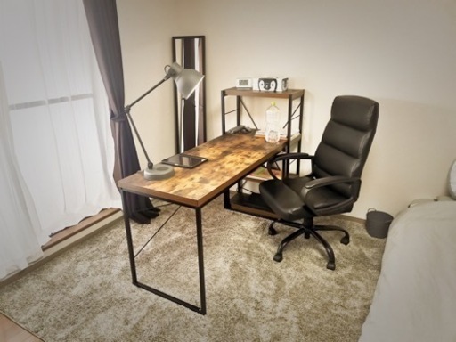 【取引中】システムデスクセット（チェア含む）