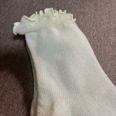 〈未使用〉ラメ入り靴下/ホワイトの画像