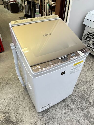 【動作保証あり】SHARP シャープ 2016年 ES-GX8A 8.0kg / 4.5kg 洗濯乾燥機 プラズマクラスター【管理KRS635】