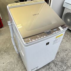 【動作保証あり】SHARP シャープ 2016年 ES-GX8A 8.0kg / 4.5kg 洗濯乾燥機 プラズマクラスター【管理KRS635】