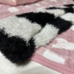 もこもこのマフラーの画像