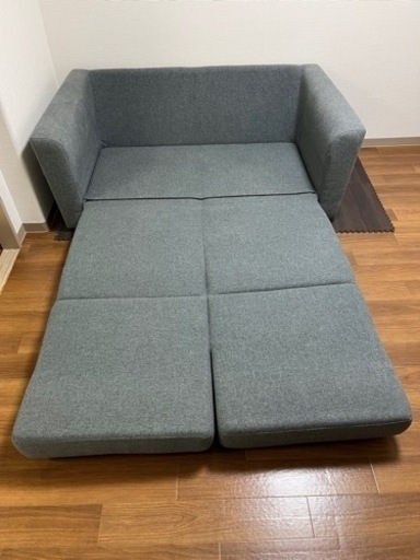 2/12(月)まで価格【良品】ニトリ製　2人掛けソファー　ソファーベッド(幅1400㎜×奥行き800㎜×高さ750㎜)