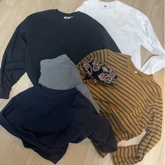 メンズロングTシャツ、スウェット