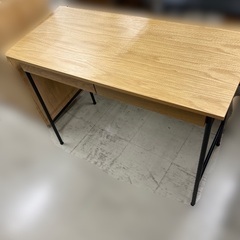 J3127 B-COMPANY ビーカンパニー取扱 引き出し付デスク anthem アンセム シリーズ　ナチュラル  北欧デスク オーク材化粧板 新品参考価格32,000円 クリーニング済み