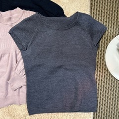 ニットセーター　ニットベストのセットの画像