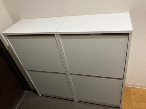 IKEA 下駄箱 シューズボックス　BISSAビッサ 2段 2台