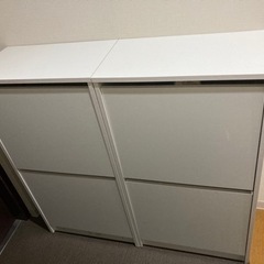 IKEA 下駄箱 シューズボックス　BISSAビッサ 2段 2台