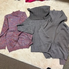 フリーサイズ　タートルセーター＆セーター　　未使用