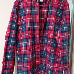 美品 男性 ゴールデンベア チェック ブラウス