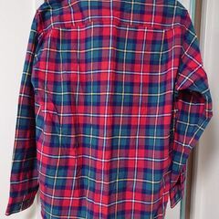 美品 男性 ゴールデンベア チェック ブラウスの画像