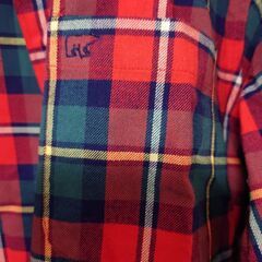 美品 男性 ゴールデンベア チェック ブラウスの画像
