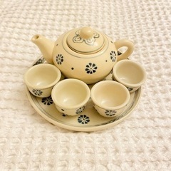 【お譲り先が決まりました】ベトナムバッチャン焼ティーセット　茶器...