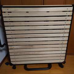 収納式桐すのこベッド