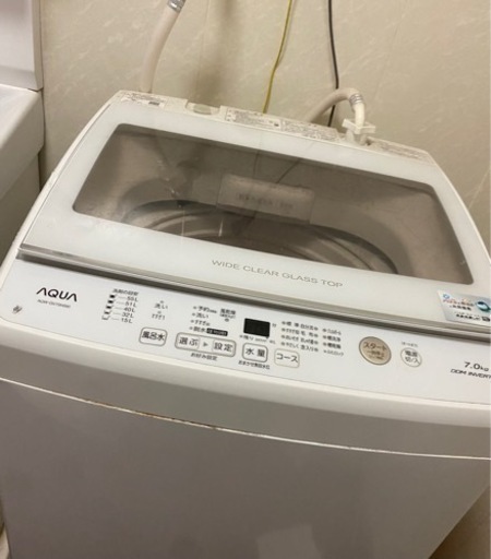洗濯機 7kg AQUOS 2019年製【お取引中】
