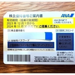 ANA株主優待券「有効期限長いです」
