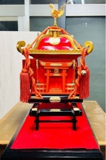 【美術品】citizen シチズン 神輿型 置時計 動作品 神輿時計 装飾時計