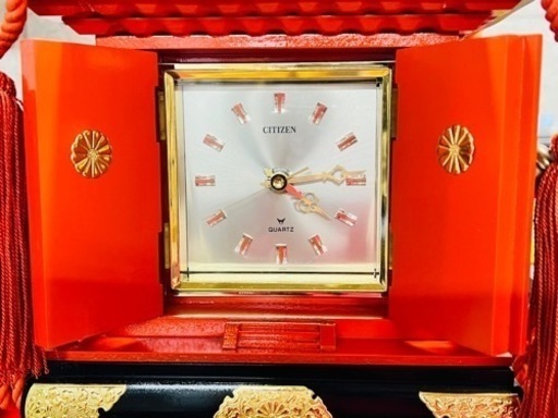 美術品】citizen シチズン 神輿型 置時計 動作品 神輿時計 装飾時計