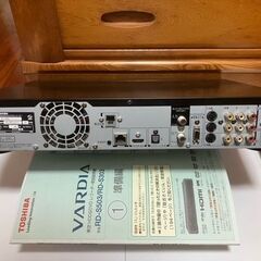 TOSHIBA 東芝 HDD&DVDレコーダー「VARDIA」 RD-S303録画動作のみ　ジャンク品の画像