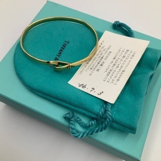 ティファニー　フックバングル　750 18金　バングル　19.3g 箱　袋