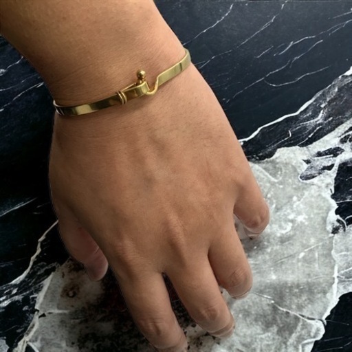 ティファニー　フックバングル　750 18金　バングル　19.3g 箱　袋