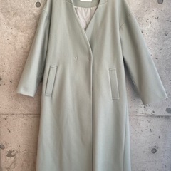 ROYAL PARTY ノーカラーコート （グリーン）の画像