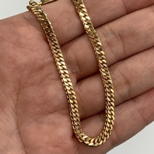 K18 18金　6面W ブレスレット　10.2g 約18.2cm