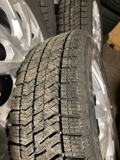○155/65r13 山ほぼ新品 ブリジストンvrx2 4本セット スタッドレス○
