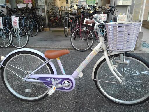 12/24まで中古子供自転車２８３２　ブリヂストン　エコパル　２２インチ　ギヤなし　LEDダイナモライト　 身長１１７㎝前後