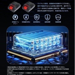 【新品未使用】電動ノコギリ 小型ハンディチェーンソー コードレス 充電式 ポータブル 家庭用③の画像