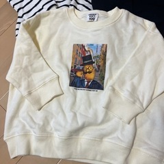 美品☆裏起毛冬用トレーナー100cmの画像