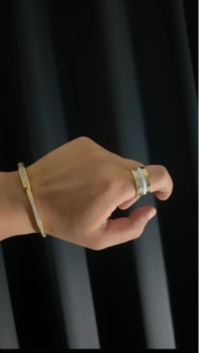 ブレスレット　フルダイヤブレス