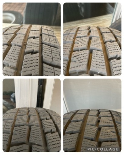 【直接引取のみ】ダンロップスタッドレスタイヤ＋ホイール4本セット 2019年製