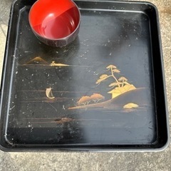 おじいちゃんちにあった大正時代のお盆セットの画像