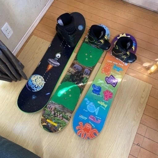 【中古雪板屋　ESAKU】スノーボードセット　お子様用　100cmサイズ