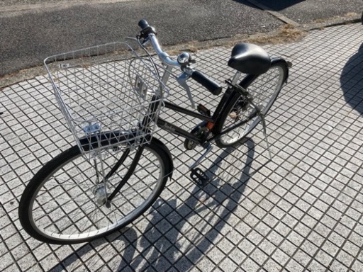 【26インチ自転車】6段変速　LEDオートライト付　前後ブリヂストン製新品タイヤ❗️カゴ新品❗️若林自転車　膳所店　SALE中❗️