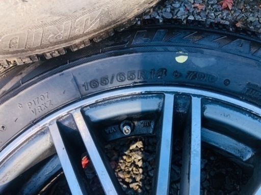 冬タイヤ 165/65R14 軽自動車コンパクトカー用アルミ付きスタッドレス4本組