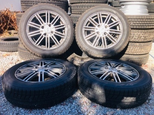 冬タイヤ 165/65R14 軽自動車コンパクトカー用アルミ付きスタッドレス4本組