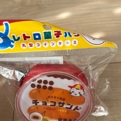 キッズブロック＆レトロ柄コインケースの画像