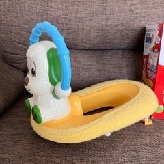 【お話中】ワンワンの補助便座　外箱➕別売りカバー付き　美品の画像