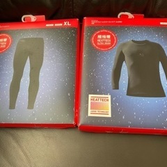 UNIQLO 超極暖 メンズ XL ブラック 上下セット