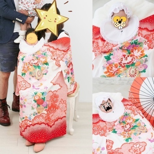 お宮参り　女の子　着物　ワノアール　美品