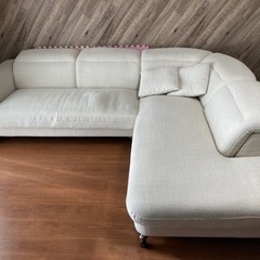 L字ソファ (クッション付)の画像